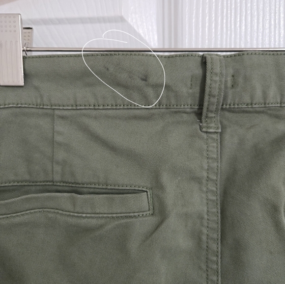 J.Crew Chino Khaki Pants Women's Plus Size 32 Green Ankle Cotton Boho Minimalist - Picture 9 of 13